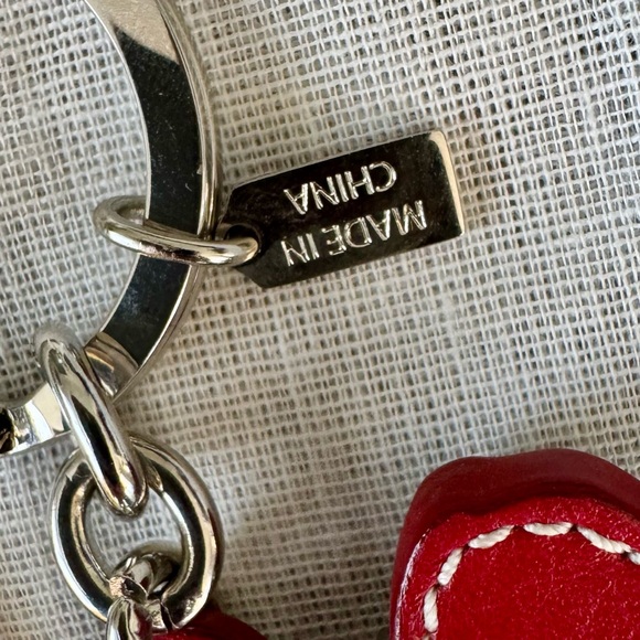 Coach Leather Dog Silhouette Key Ring Bag Charm Vintage RARE - Picture 13 of 13